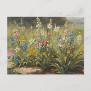 Schöne Wildblumen Naturschönheit Postkarte