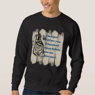 Schöne wilde Katzenzitat-Grafikidee Sweatshirt
