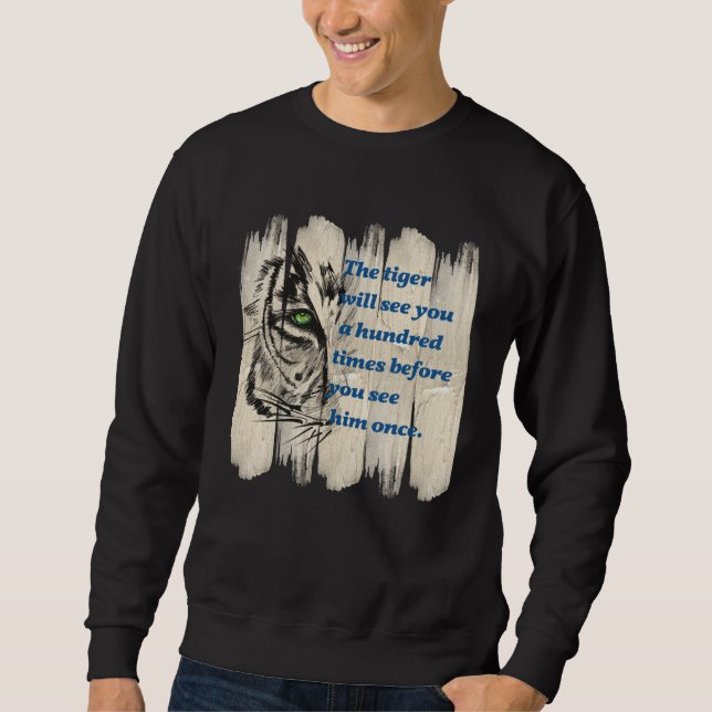 Schöne wilde Katzenzitat-Grafikidee Sweatshirt (Vorderseite)