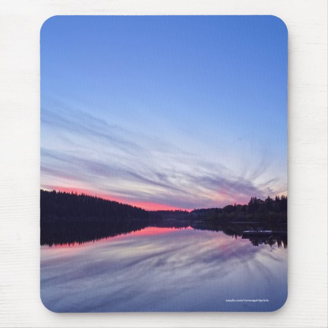 Schöne Wildnis Sonnenuntergang über dem Foto Mousepad (Vorne)