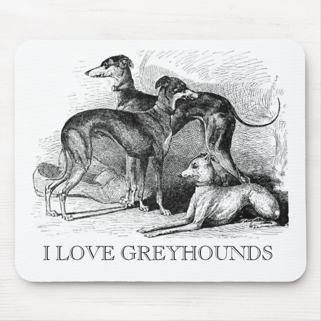 Schöne Windhunde Mousepad (Vorne)
