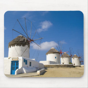 Schöne Windmühlen auf der Insel Mykonos, Mousepad
