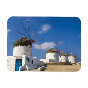 Schöne Windmühlen auf Mykonos, Magnet