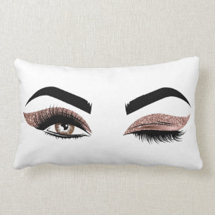 Schöne Wink Eye Lashes Makeup Artist Lendenkissen