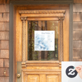 Schöne Winter Frost Weihnachten Fensteraufkleber
