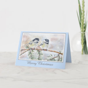 Schöne Winter-Natur-Vogelszene Weihnachten