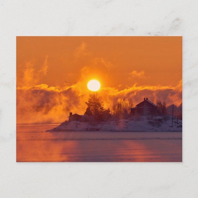 Schöne Winterlandschaft Postkarte (Vorderseite)