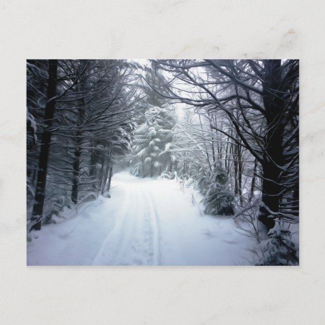 Schöne Winterlandschaft Postkarte (Vorderseite)