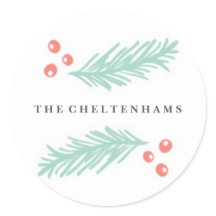 Schöne Winterrahmenaufkleber