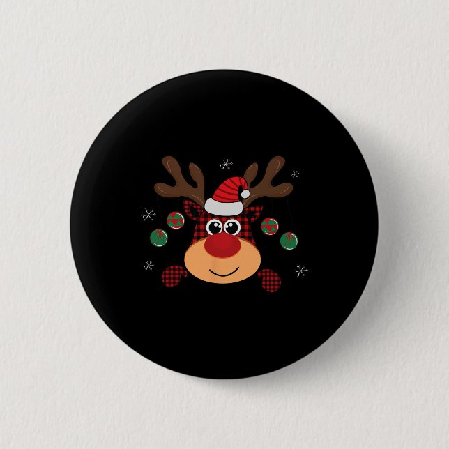 Schöne Winterrote Büffel-Karo-Plaid springender Hi Button (Vorderseite)