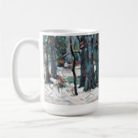 Schöne Winterschneeszene mit Blues und Grays