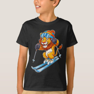 Schöne Wintersportmöglichkeiten für Löwen T-Shirt