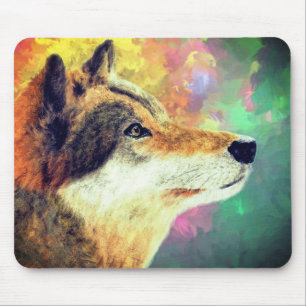 Schöne Wolfskunst Mousepad