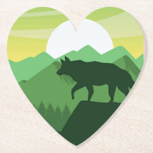 Schöne Wolfszene Untersetzer
