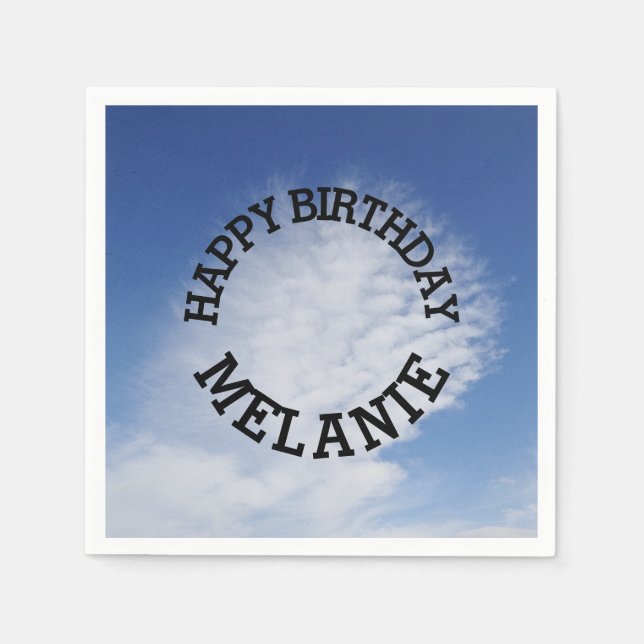 Schöne Wolke Serviette (Vorderseite)