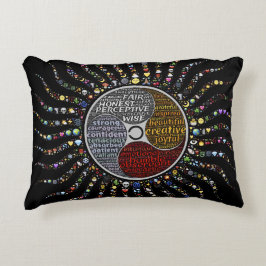 Schöne Worte und Mandala Kissen