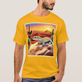 Schöne Wüstenleopard Gecko Design T-Shirt