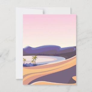 Schöne Wüstenoase Postkarte