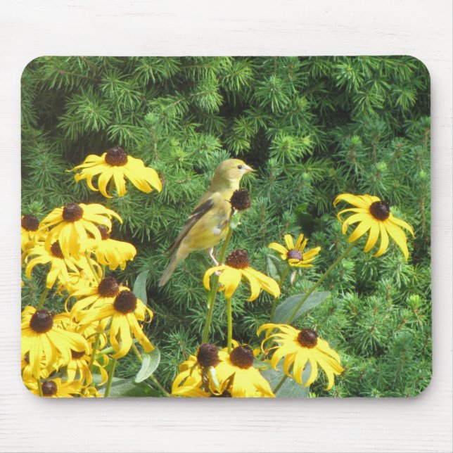 Schöne Yellow Bird Mouse Pad Mousepad (Vorne)
