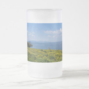 Schöne Yellowstone Lake Mattiert Glass Beer Tasse