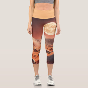 Schöne Yoga Capri mit hoher Taillenspitze Leggings