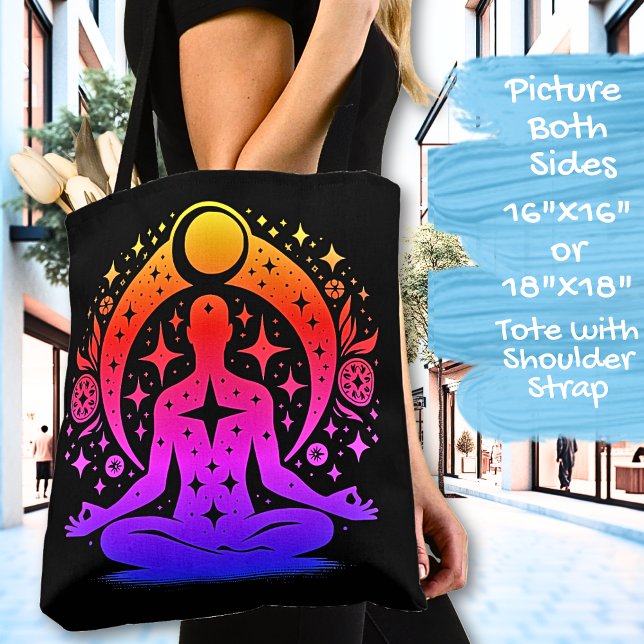 Schöne Yoga-Meditationsdesign auf Schwarz (Von Creator hochgeladen)