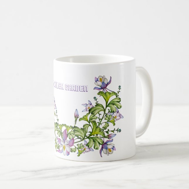 Schöne, zarte Blume Kaffeetasse (VorderseiteRechts)