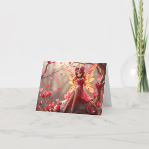 Schöne, zarte romantische Fee-Card Feiertagskarte