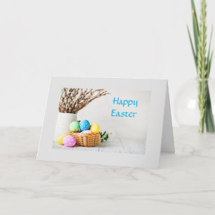 SCHÖNE ZEIT, AN SIE ZU DENKEN***GLÜCKLICH OSTERN** FEIERTAGSKARTE
