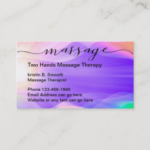 Schöne Zen Massage Therapie Visitenkarte