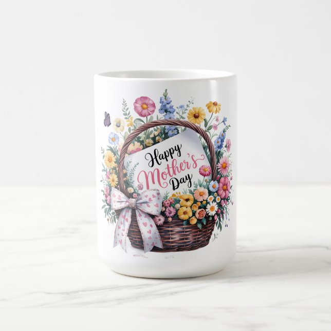 Schönen glücklichen Muttertag Mama Kaffeetasse (Mittel)