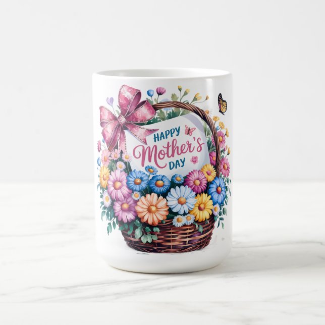 Schönen glücklichen Muttertag Mama Kaffeetasse (Mittel)
