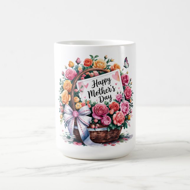 Schönen glücklichen Muttertag Mama Kaffeetasse (Mittel)