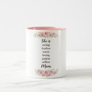 Schönen glücklichen Muttertag, Mama Zweifarbige Tasse