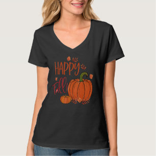 Schönen Herbst mit Kürbismotiven und Herbstfarben T-Shirt
