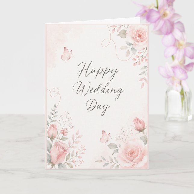 Schönen Hochzeitstag! Karte (Orchidee)