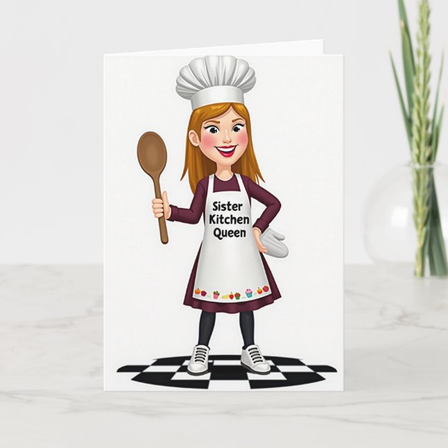 Schönen Muttertag Kochkarte Karte (Vorderseite)