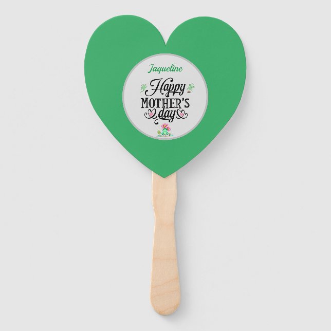 Schönen Muttertag Personalisierte elegante Frösche Fächer (Vorderseite)