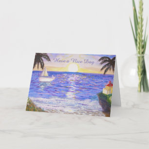 Schönen Tag am Strand Karte