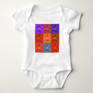 Schönen Tag & Bessere Nacht Pop Art Druck Baby Strampler