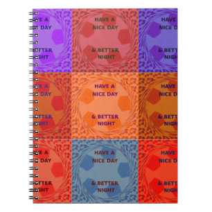 Schönen Tag & bessere Nacht Pop Art Druck Notizblock