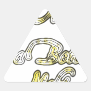 Schönen Tag & eine bessere Nacht Zitat Kunst Druck Dreieckiger Aufkleber