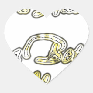 Schönen Tag & eine bessere Nacht Zitat Kunst Druck Herz-Aufkleber