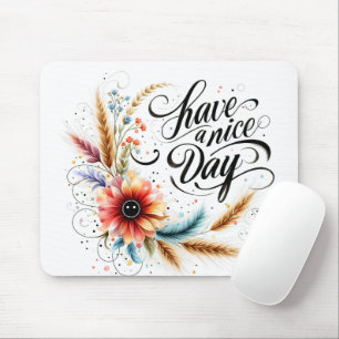 Schönen Tag floral Mousepad