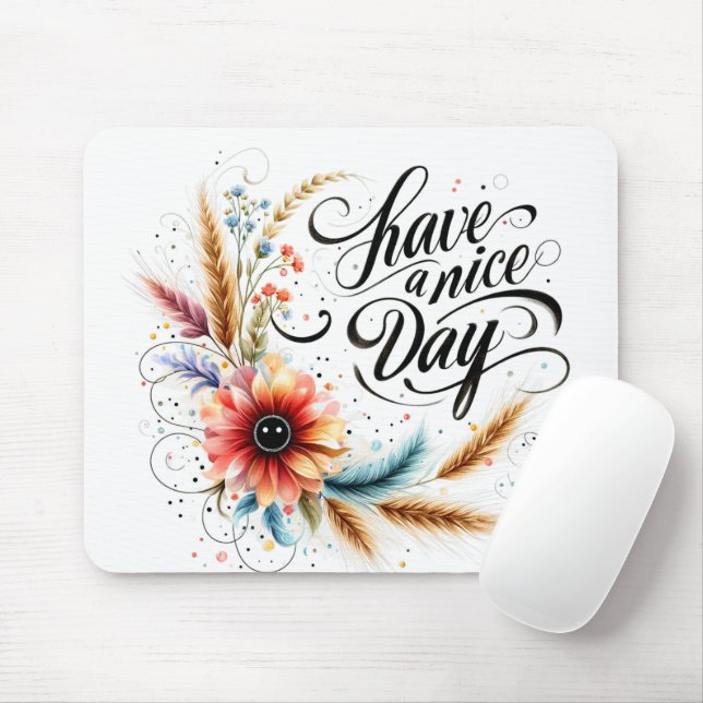 Schönen Tag floral Mousepad (Mit Mouse)