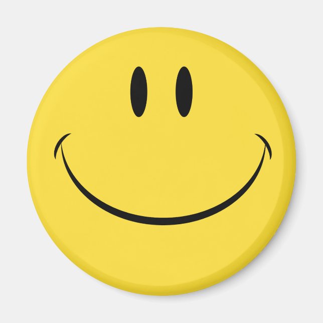 Schönen Tag Retro-Gesicht Magnet (Vorne)