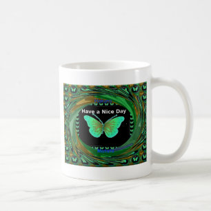 Schönen Tag und eine bessere Nacht Schmetterling.p Tasse