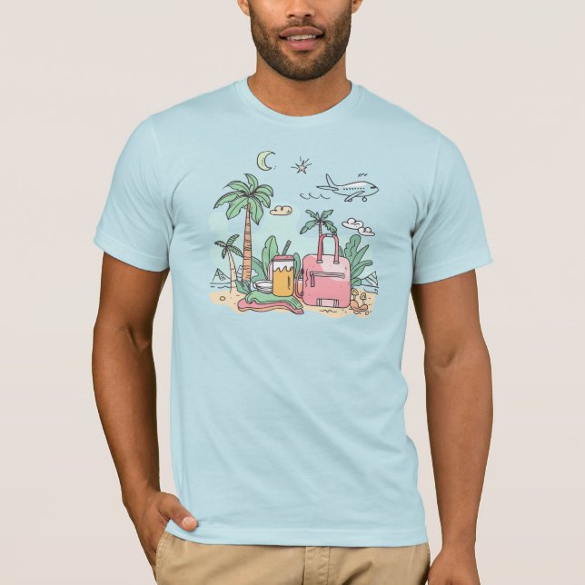 Schönen Urlaub T-Shirt (Vorderseite)
