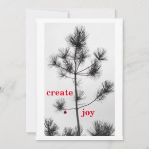 Schönen Weihnachtsfeiertagen Pine Tree Ornament Feiertagskarte