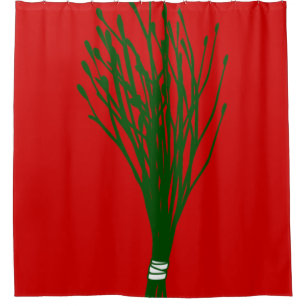 Schönen Weihnachtskrampus Duschvorhang